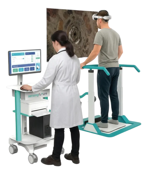 PhysioSensing Otoneuro System Balance Assessment and Vestibular Rehabilitation With VR