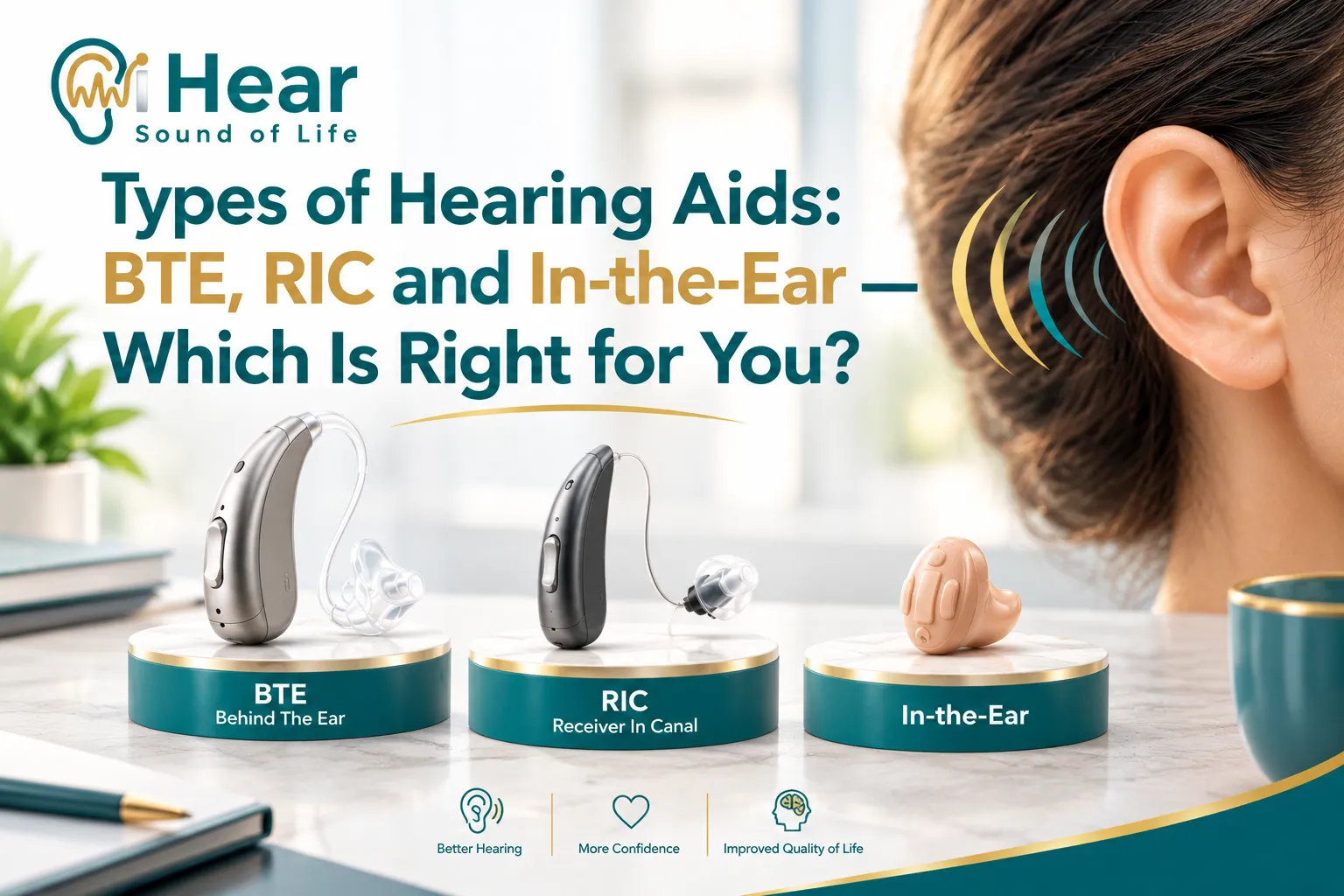 Types of Hearing Aids: BTE, RIC and In the Ear — Which Is Right for You?
